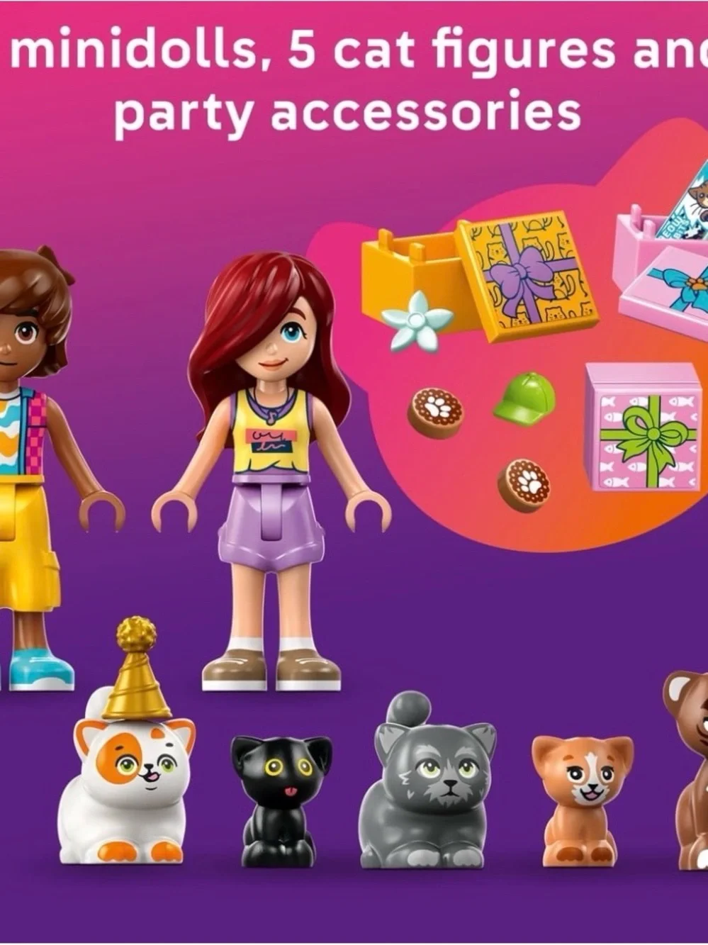 Lego Friends Cat Birthday Party & Treehouse Building